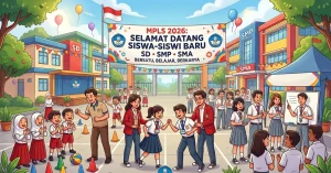 Siswa baru sedang berdoa bersama secara khidmat dalam acara pembukaan Masa Pengenalan Lingkungan Sekolah