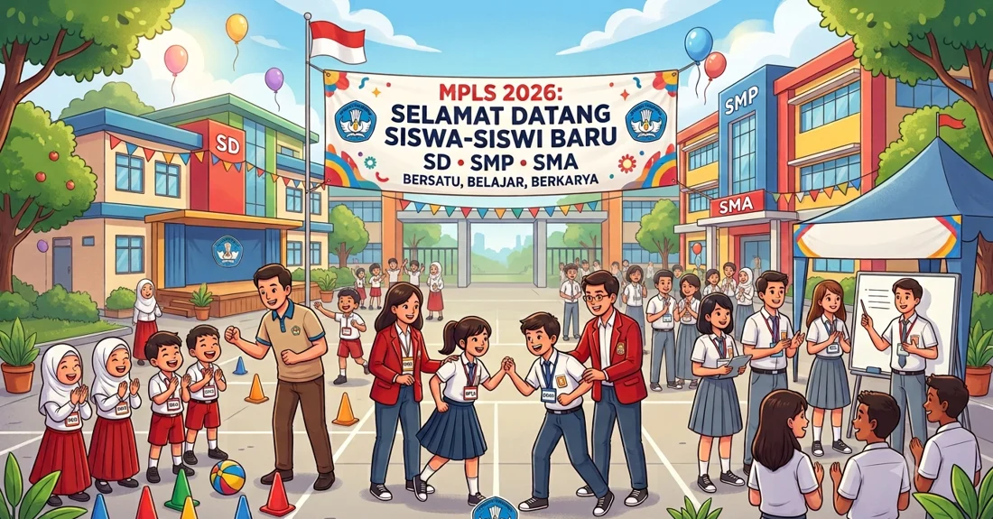 Siswa baru sedang berdoa bersama secara khidmat dalam acara pembukaan Masa Pengenalan Lingkungan Sekolah
