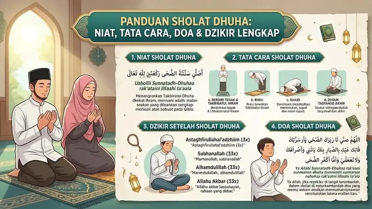 Panduan Sholat Dhuha: Niat, Tata Cara, Doa & Dzikir Lengkap